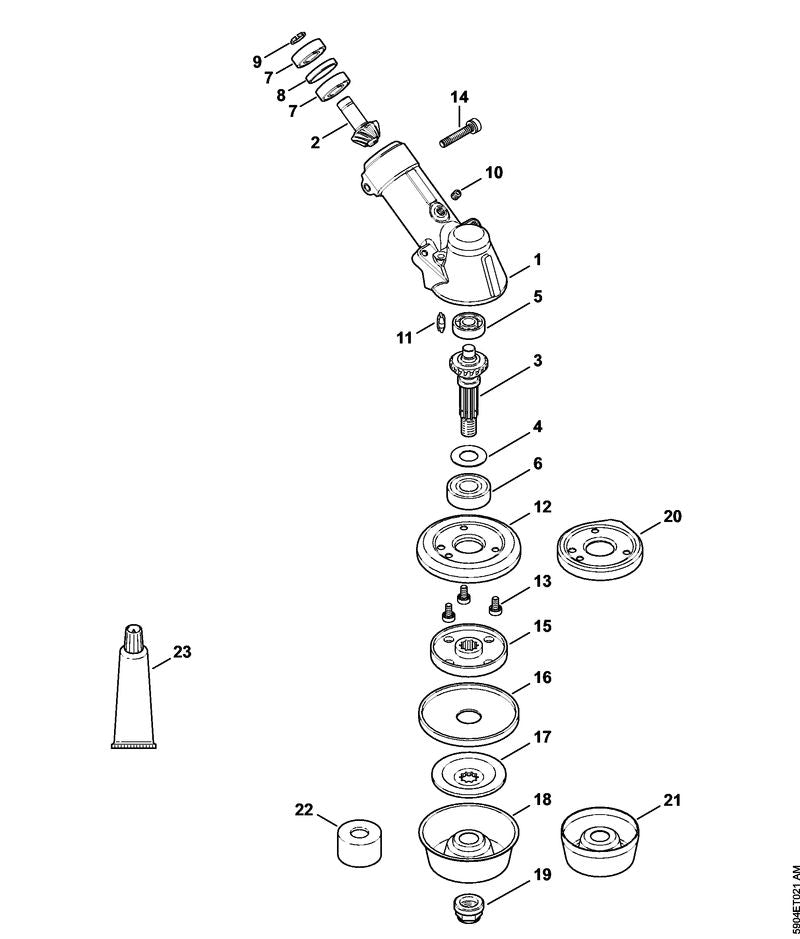 STIHL Spacer sleeve OEM 41476428501 technical drawing position 8