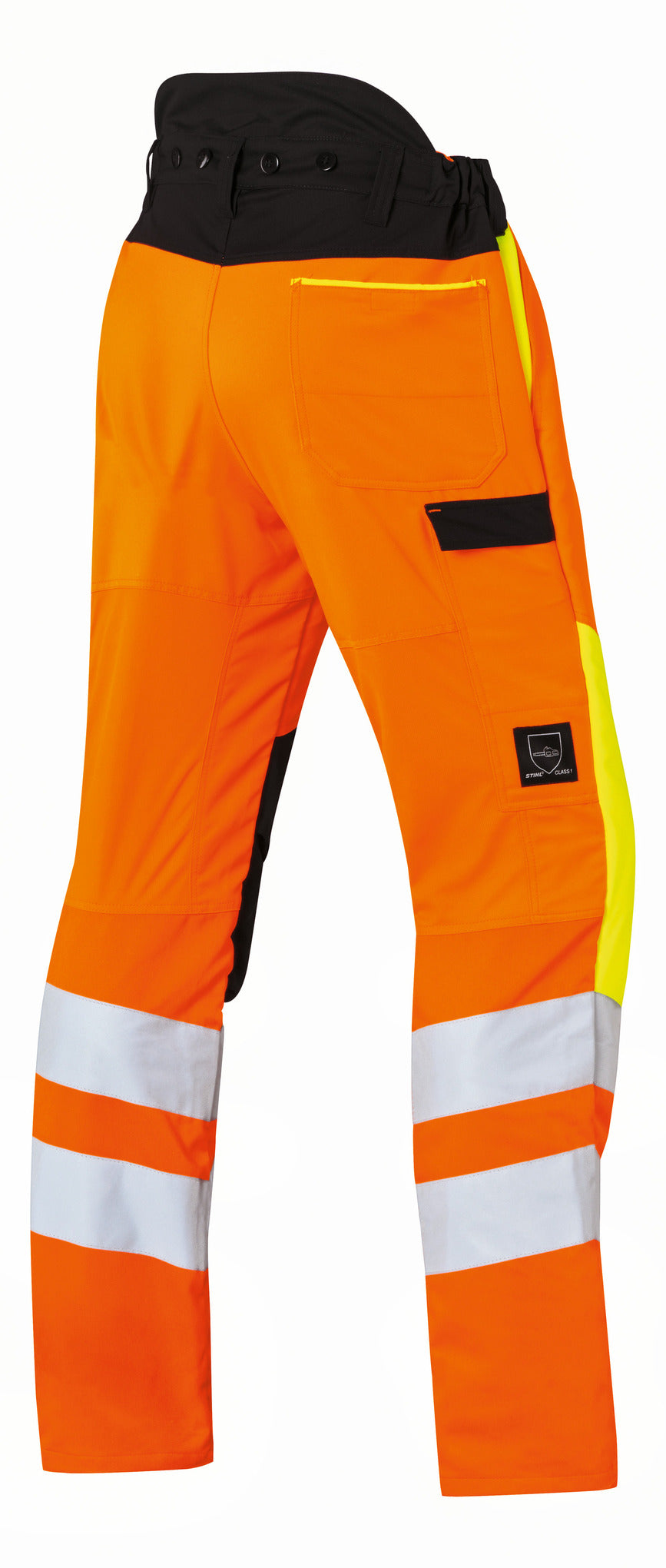 Reflecterende broek met bescherming tegen snijwond