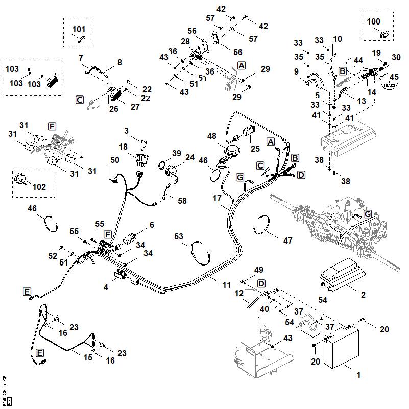 STIHL Cable tie OEM 07510107241 technical drawing position 53