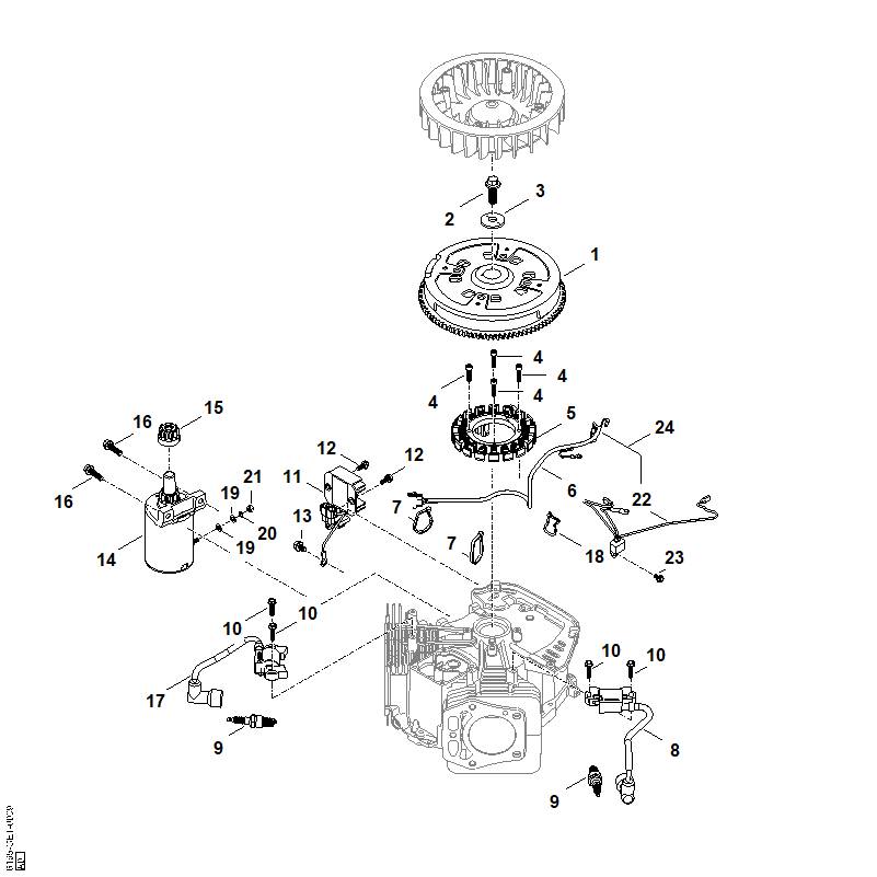 STIHL Voltage regulator OEM 00044303302 technical drawing position 11