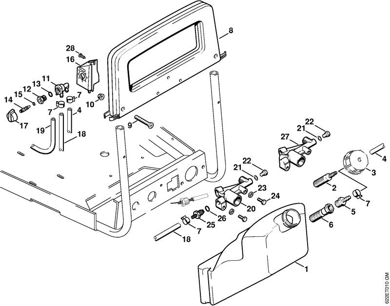 STIHL Housing OEM 47355110100 technical drawing position 27