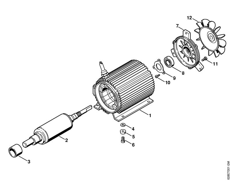 STIHL Stator OEM 47246000506 technical drawing position 1