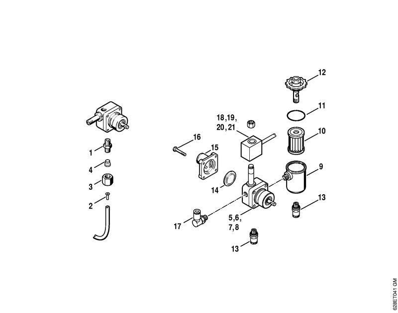 STIHL Solenoid 120 V OEM 47245201310 technical drawing position 20