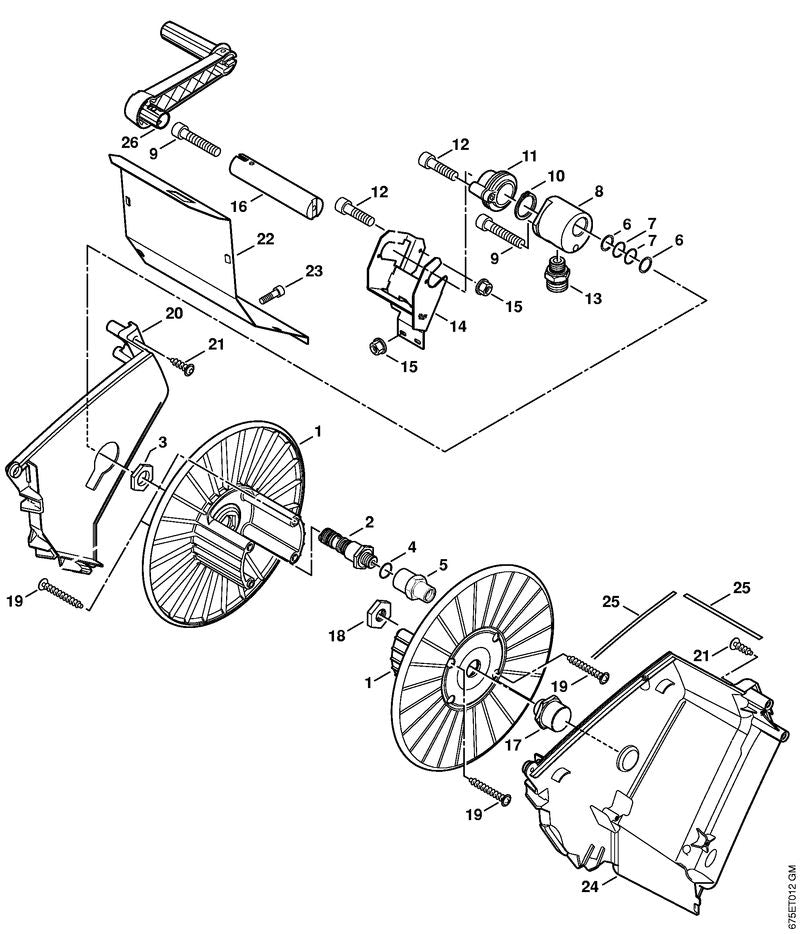 STIHL Connector OEM 47365030100 technical drawing position 13