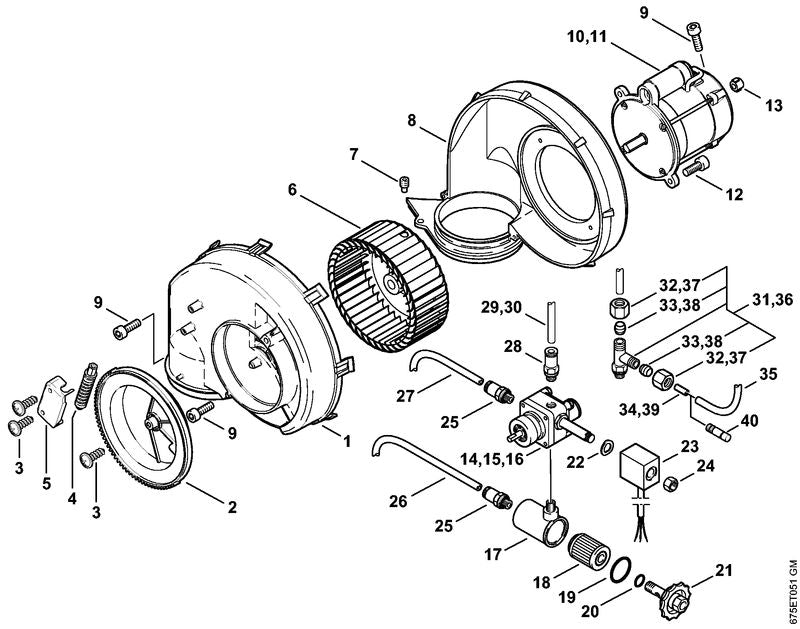 STIHL Fuel line 6x1 mm x 1 m OEM 47245231300 technical drawing position -1