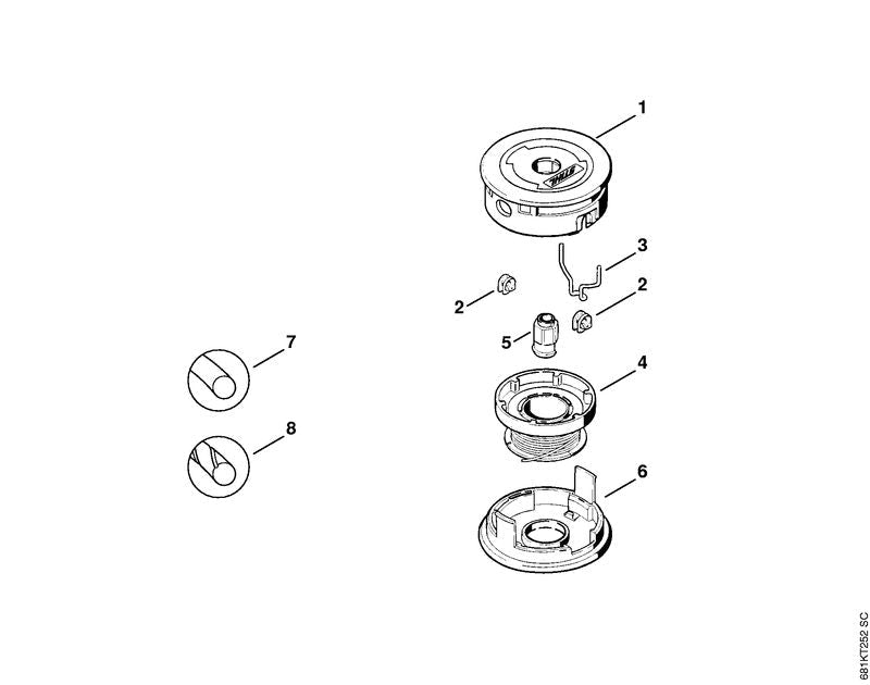 STIHL Base OEM 40027139710 technical drawing position 6