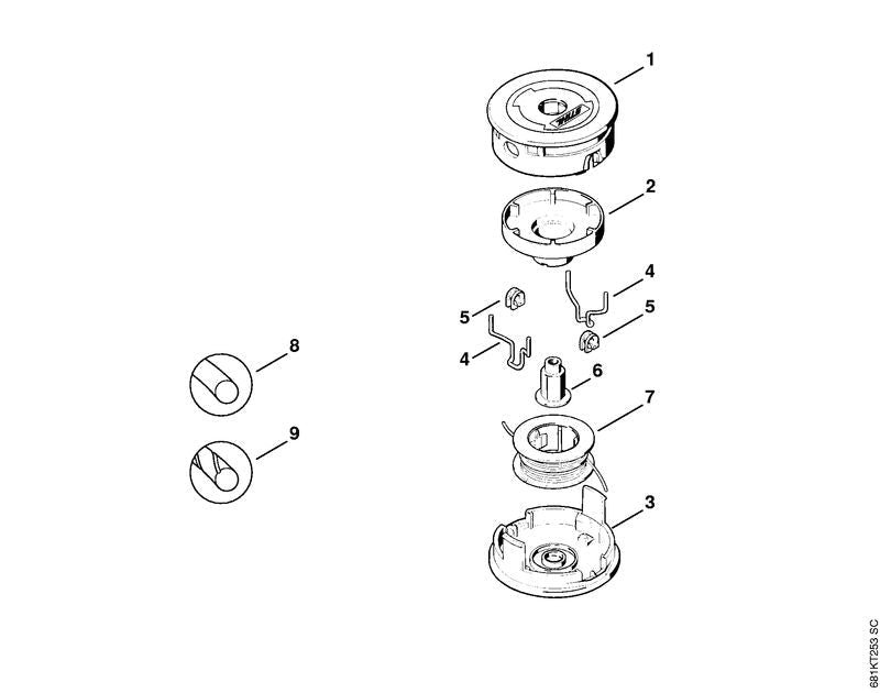 STIHL  Line OEM 40027104309 technical drawing position -1