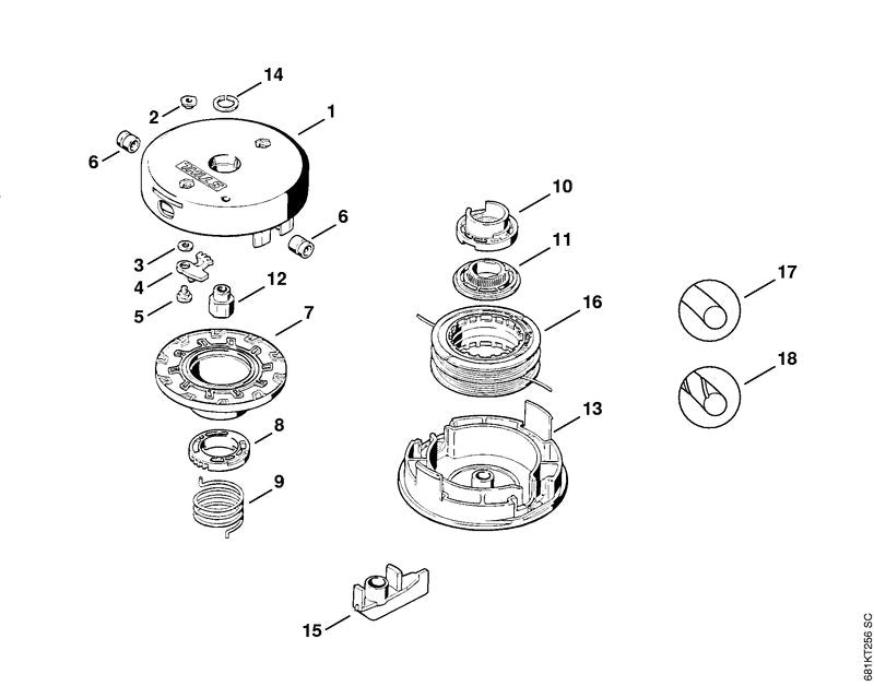 STIHL Collar screw OEM 40027136500 technical drawing position 5