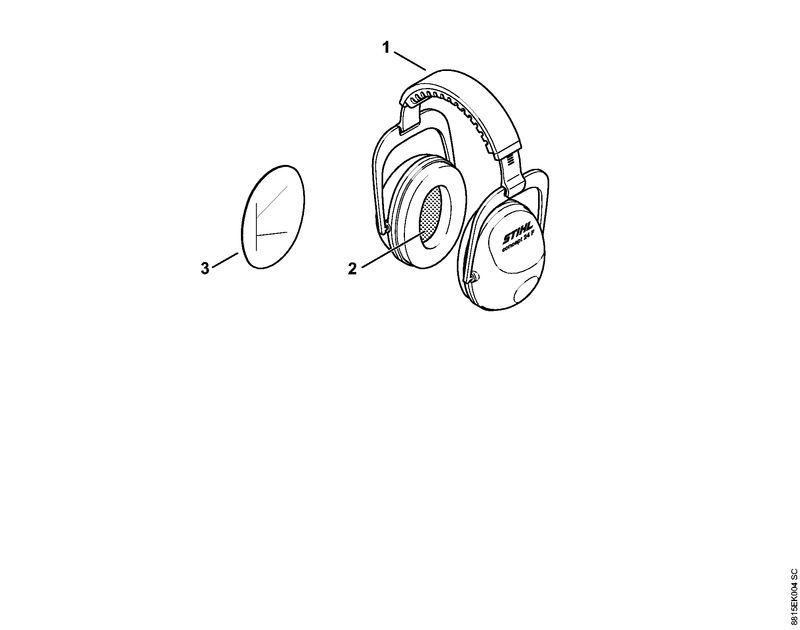 STIHL Hygiene set OEM 00008840448 technical drawing position 2