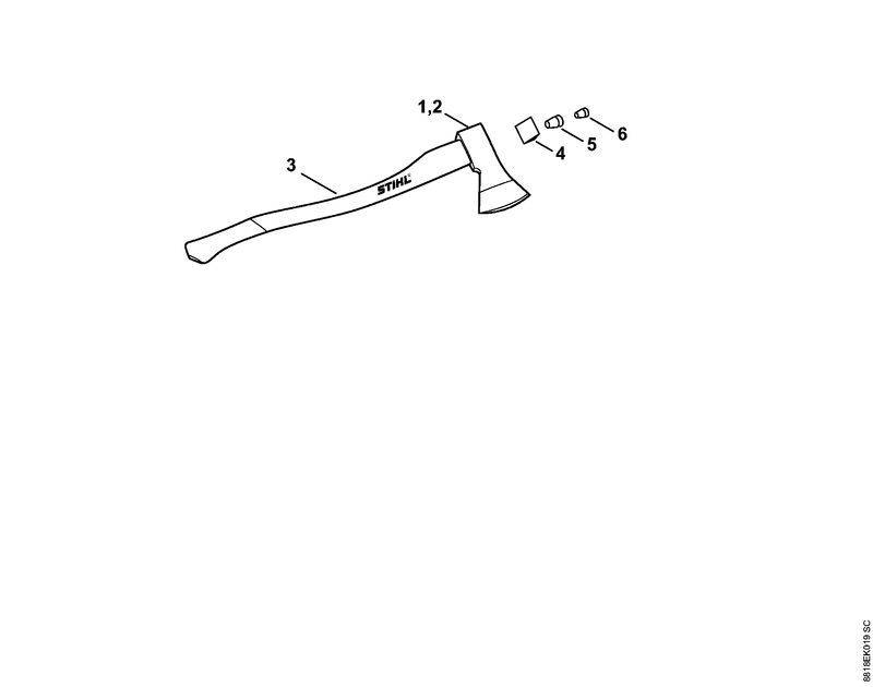 STIHL Ring wedge 14 mm OEM 00008812181 technical drawing position 6