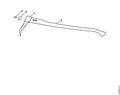 STIHL Ash handle 110 cm for Biber Sappie (OEM 0000-881-2130)