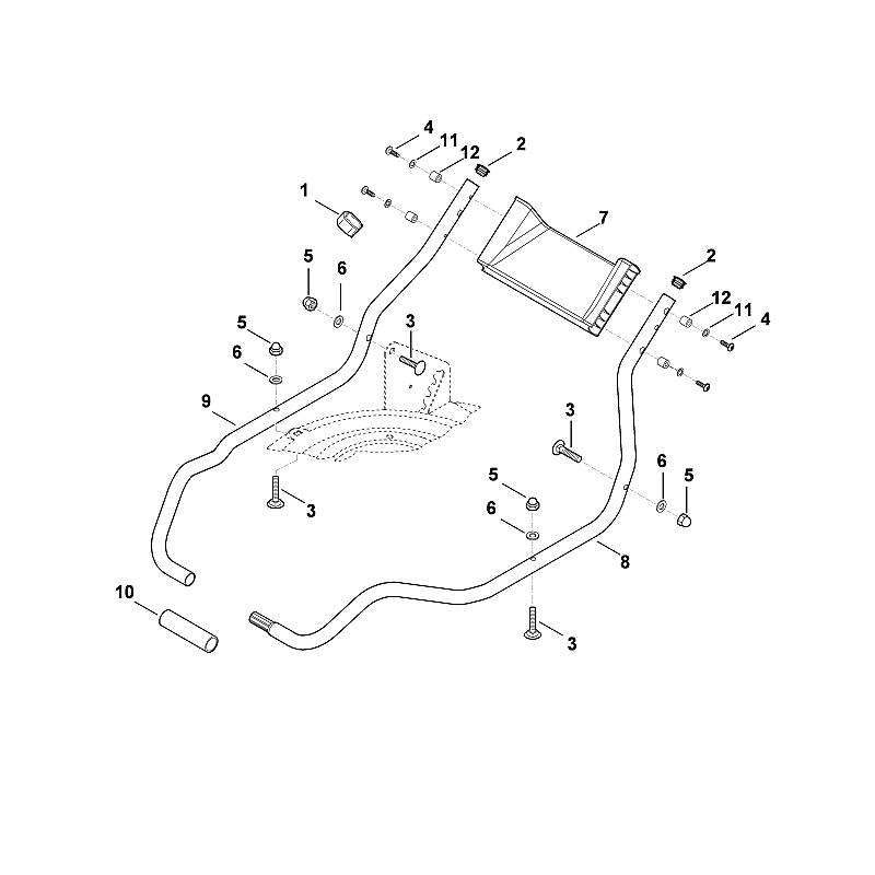 STIHL Rubber insert OEM 00007919500 technical drawing position 12