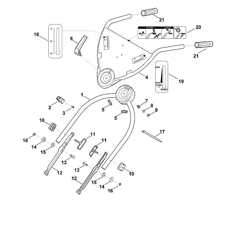 STIHL Cable guide OEM 00007603801 technical drawing position 2