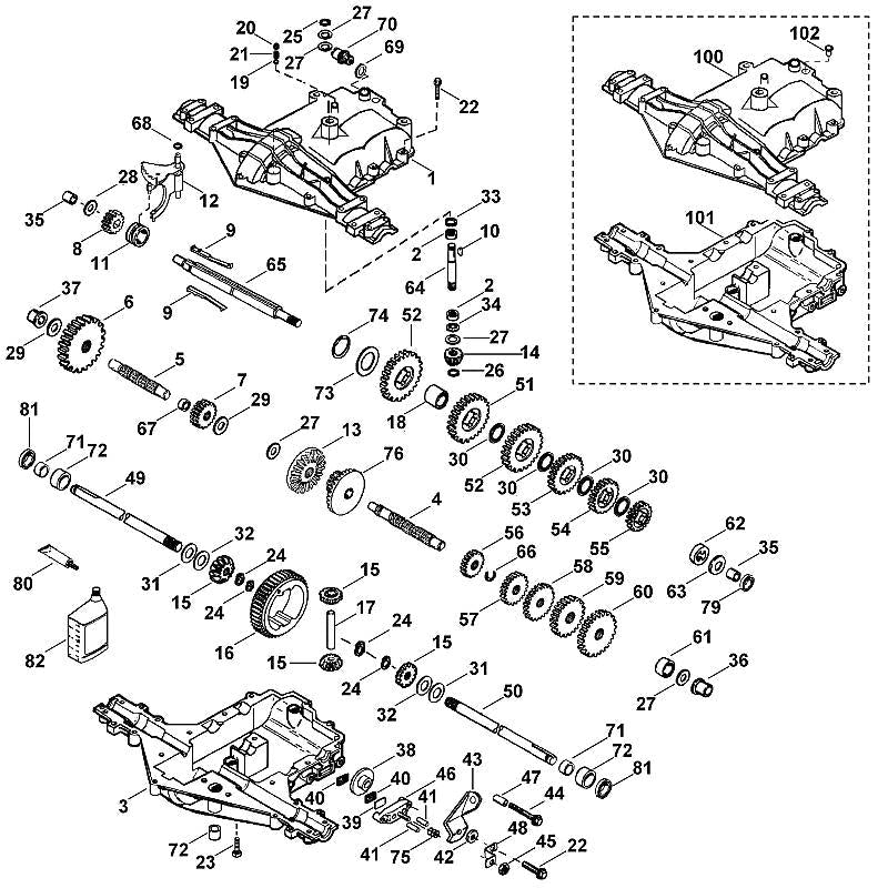 STIHL Gearbox housing, lower part OEM 00116410302 technical drawing position 3