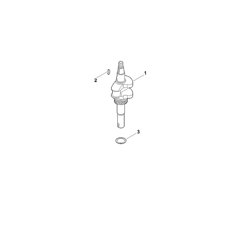 STIHL Woodruff key OEM 00040368600 technical drawing position 2