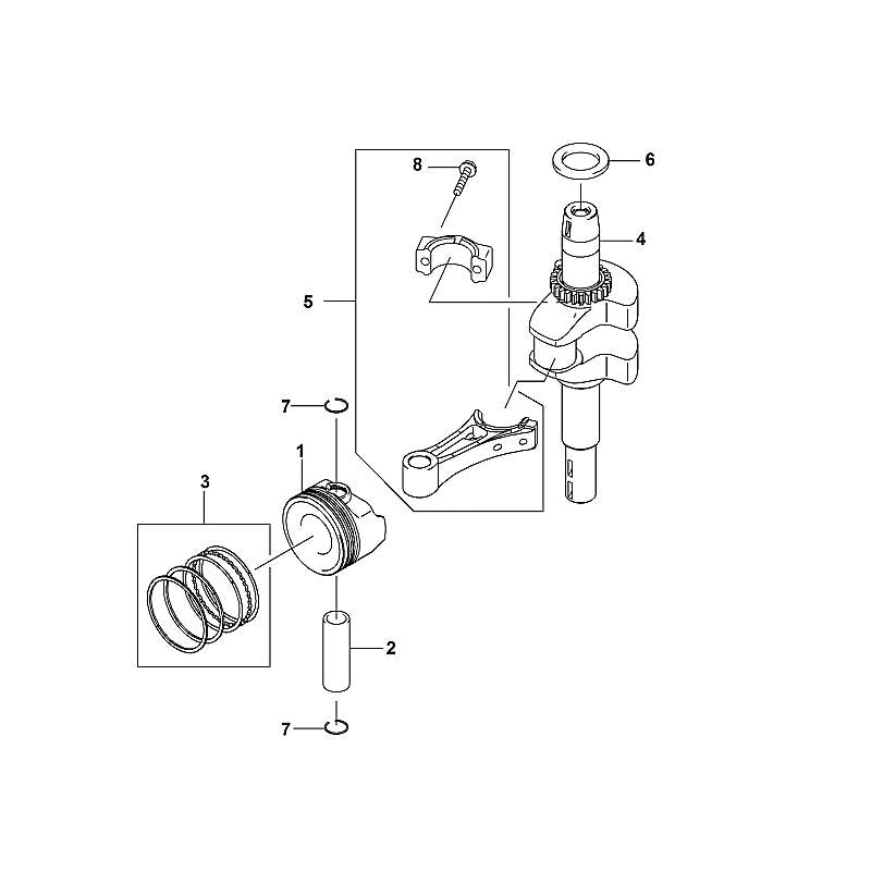 STIHL Kit Compression Ring OEM 00010071003 technical drawing position 3