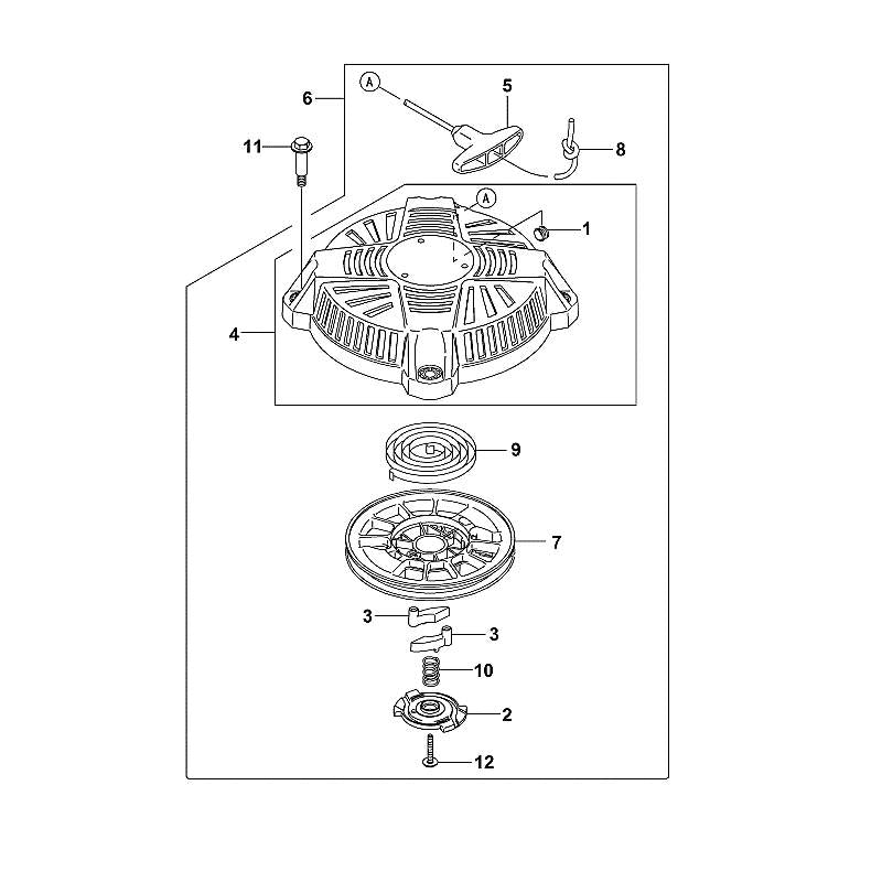 STIHL Knob OEM 00011953400 technical drawing position 5