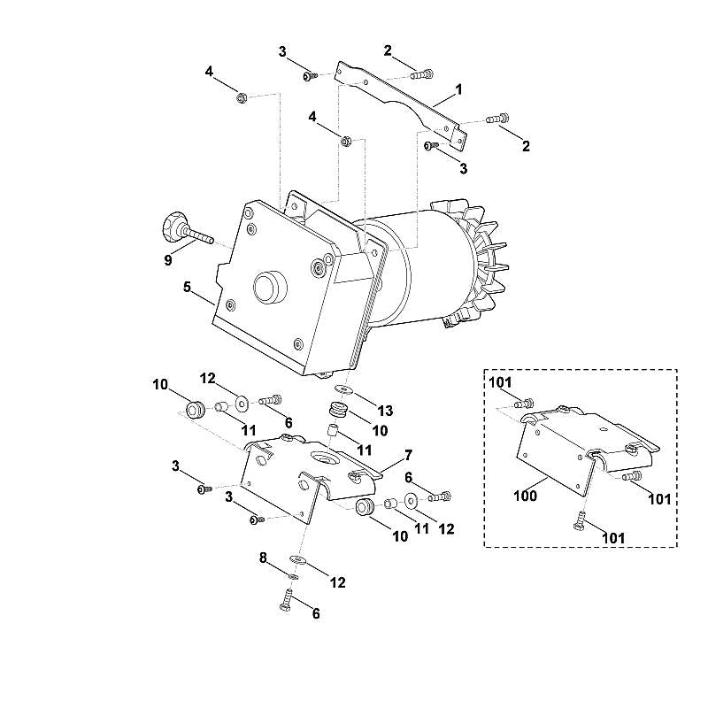 STIHL Grommet OEM 00009890611 technical drawing position 10