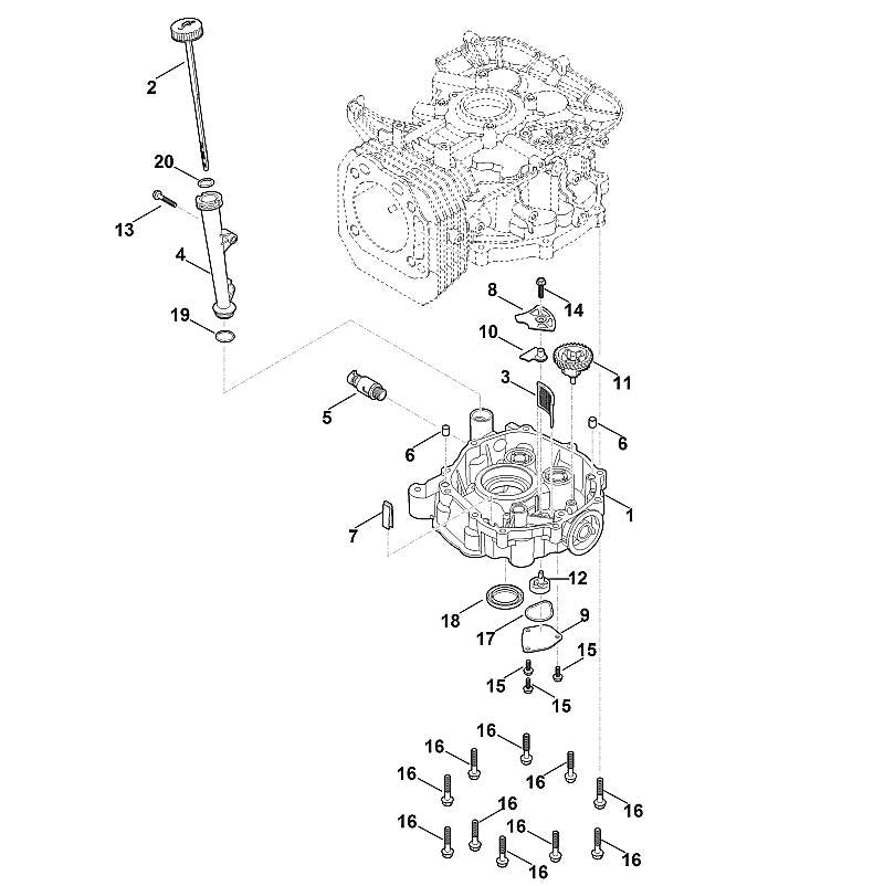 STIHL Cover OEM 00040282900 technical drawing position 8
