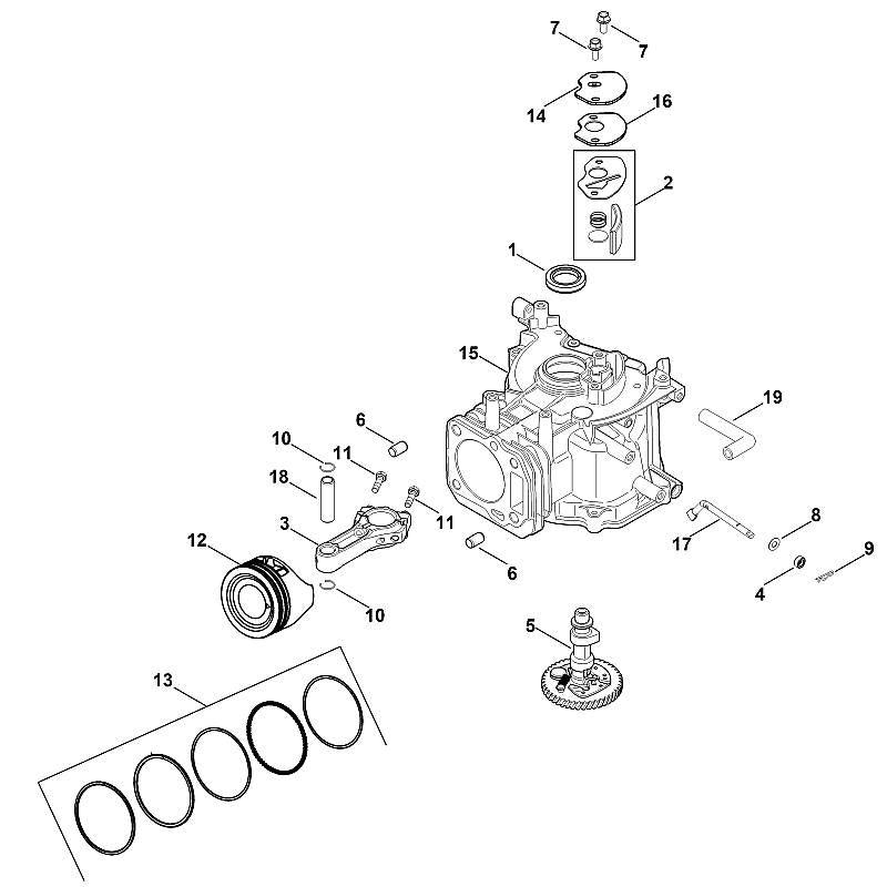 STIHL Hose OEM 00020847300 technical drawing position 19