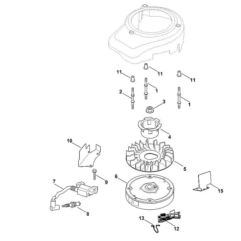 STIHL Fan wheel OEM 00020860502 technical drawing position 5