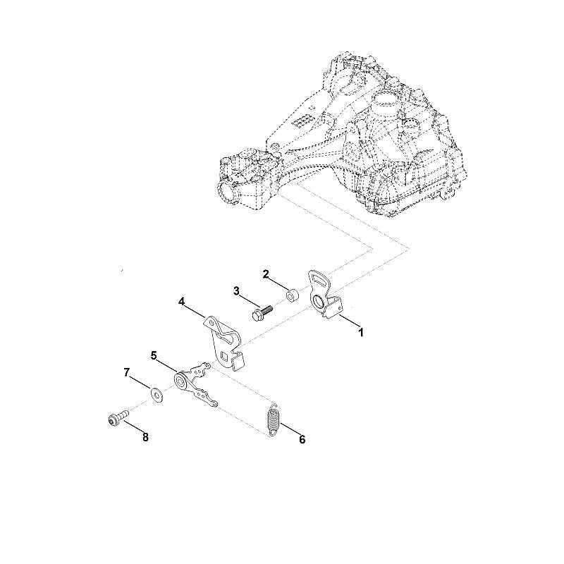 STIHL Tension spring OEM 00126433800 technical drawing position 6