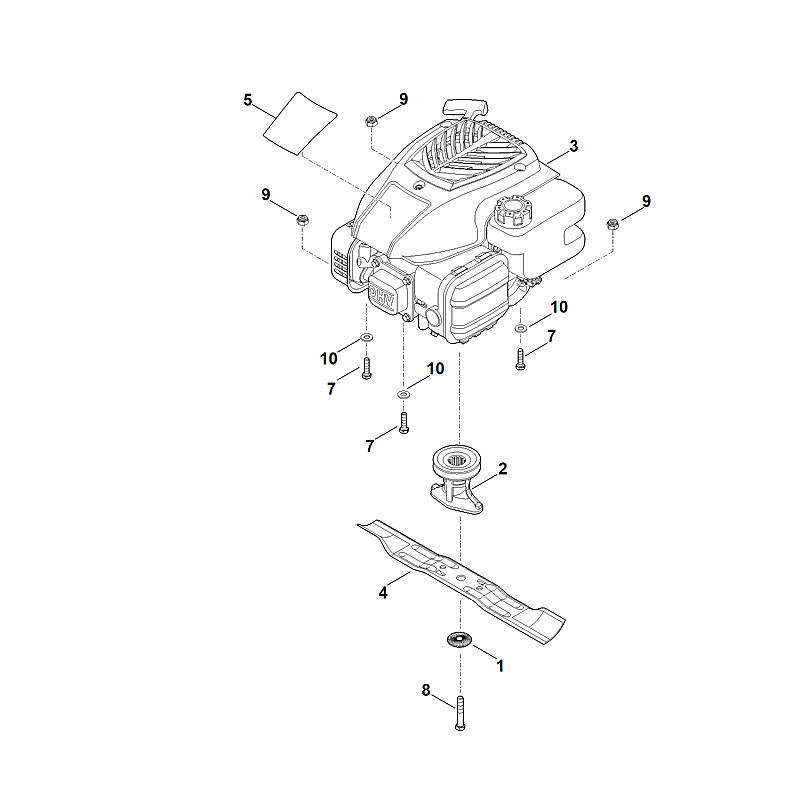 STIHL Blade bushing OEM 00007025000 technical drawing position 2