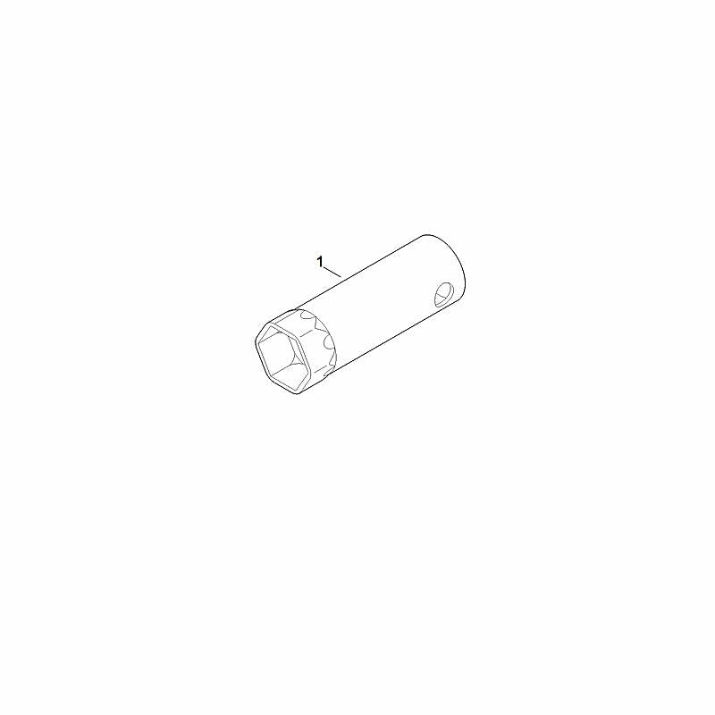 STIHL Spark plug wrench OEM 08121901005 technical drawing position 1