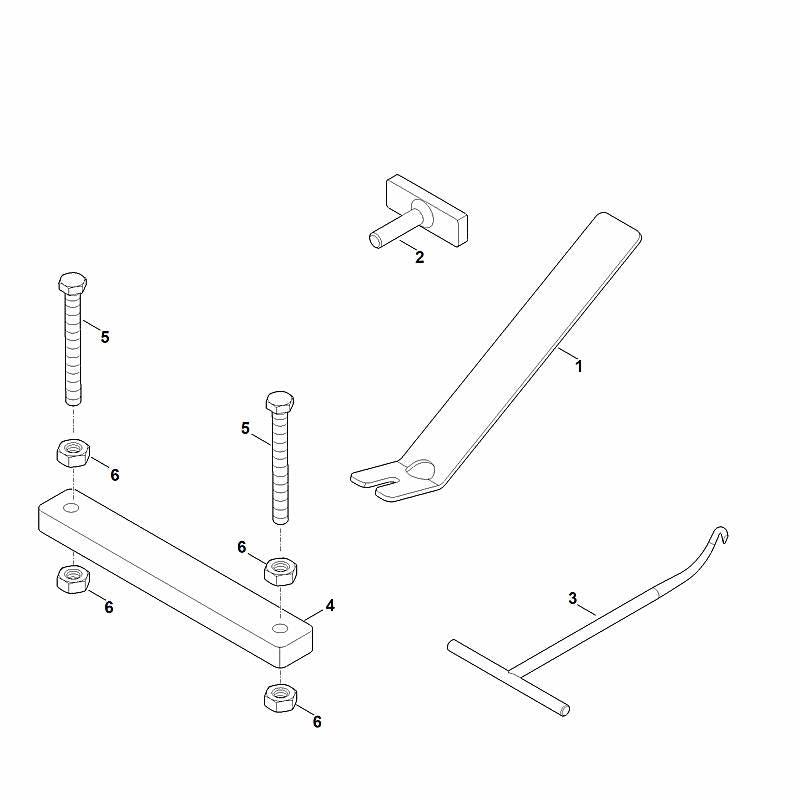 STIHL Removal tool (flywheel) OEM 00008906503 technical drawing position 2