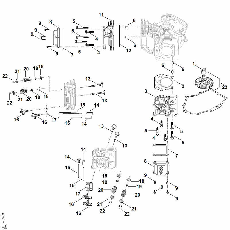 STIHL Gasket OEM 00040290517 technical drawing position 7