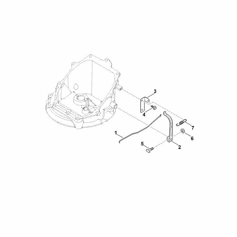 STIHL Spring OEM 00041042110 technical drawing position 7