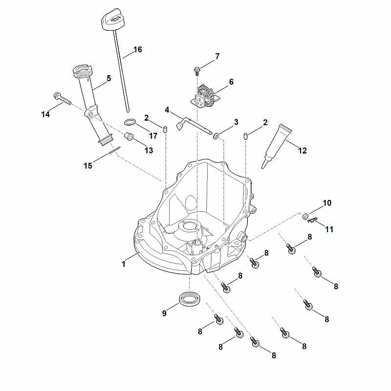 STIHL Sleeve OEM 00040281705 technical drawing position 13