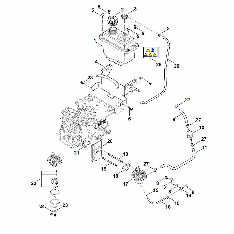 STIHL Screw OEM 00049519711 technical drawing position 5
