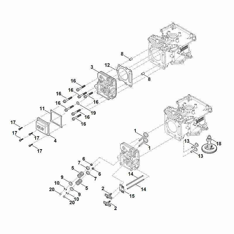 STIHL Spring retainer plate OEM 00040253001 technical drawing position 9