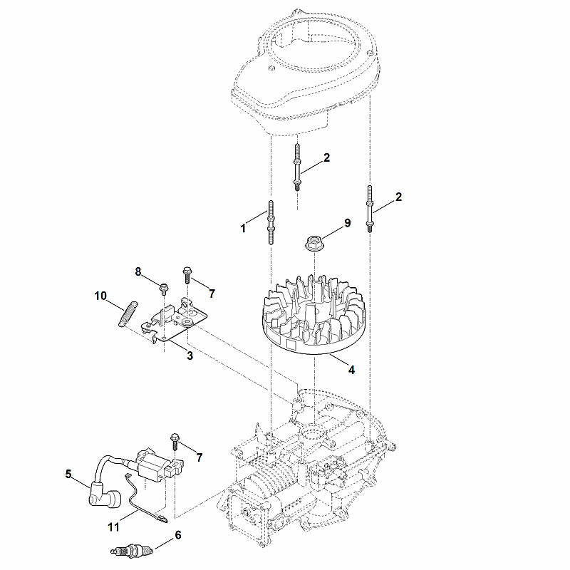 STIHL Screw OEM 00049519740 technical drawing position 2