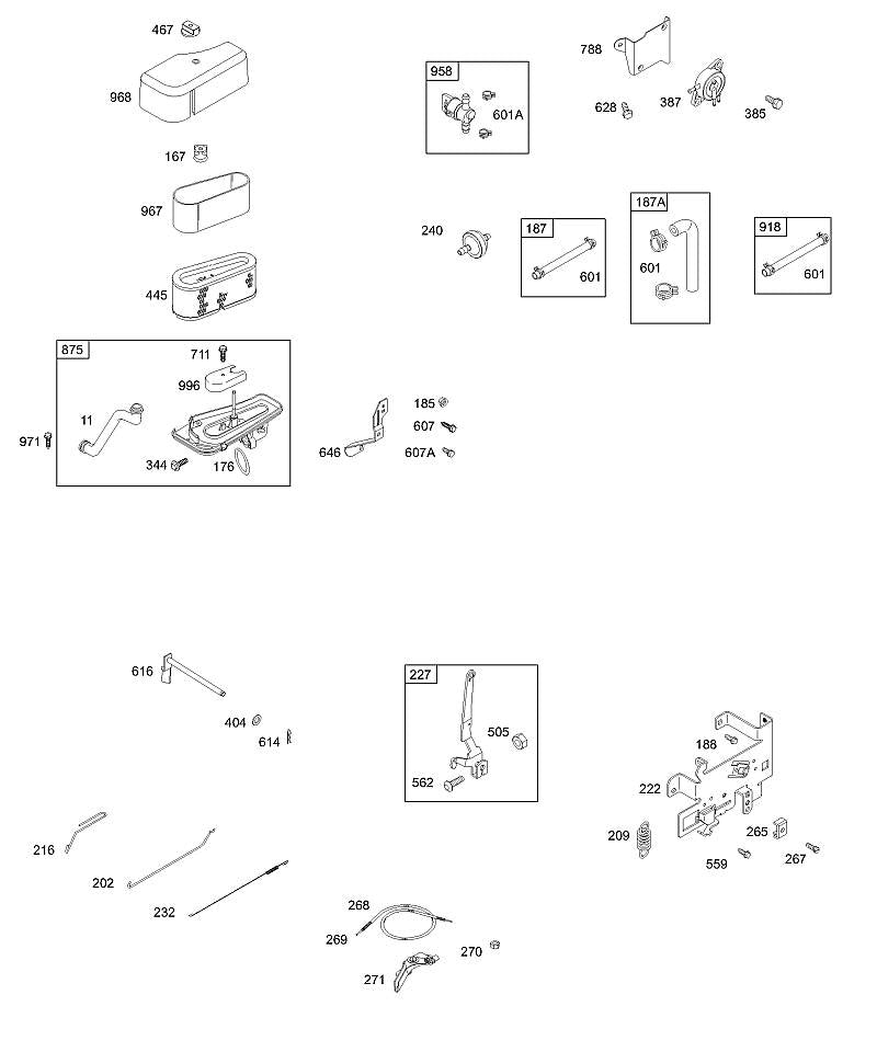 STIHL 272403S FILTER-PRE CLEANER OEM 00030000052 technical drawing position 967