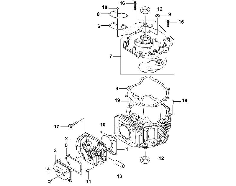 STIHL Gasket OEM 00010290500 technical drawing position 4