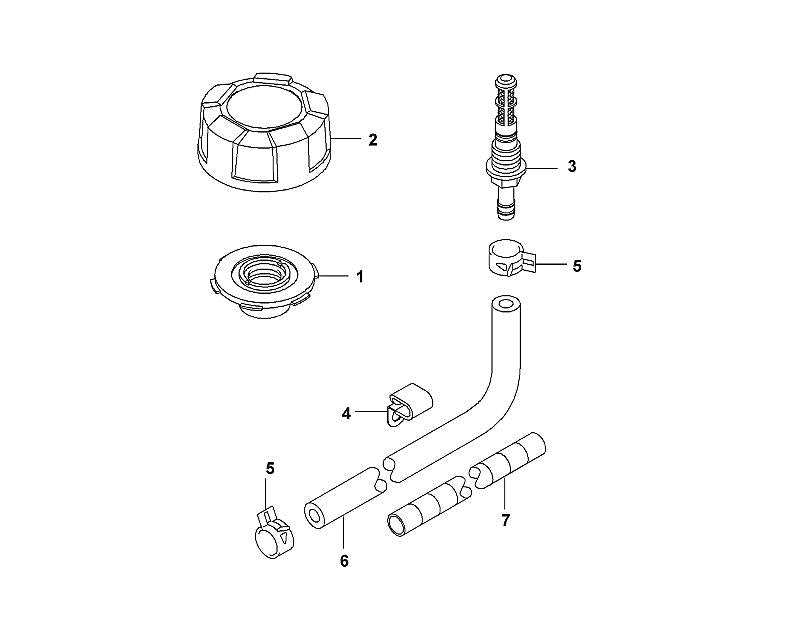 STIHL Hose OEM 00013580800 technical drawing position 6