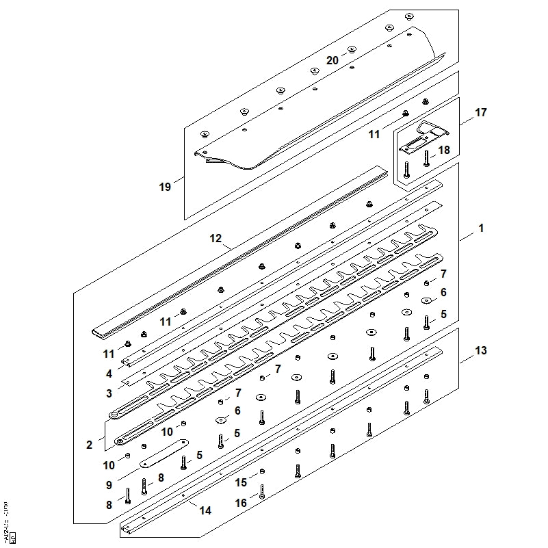 STIHL Bushing OEM 00009631303 technical drawing position 20