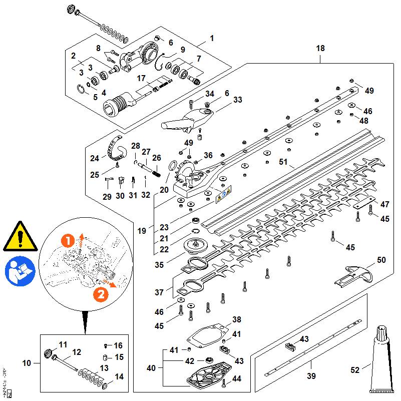 STIHL Washer OEM 42436427801 technical drawing position 14