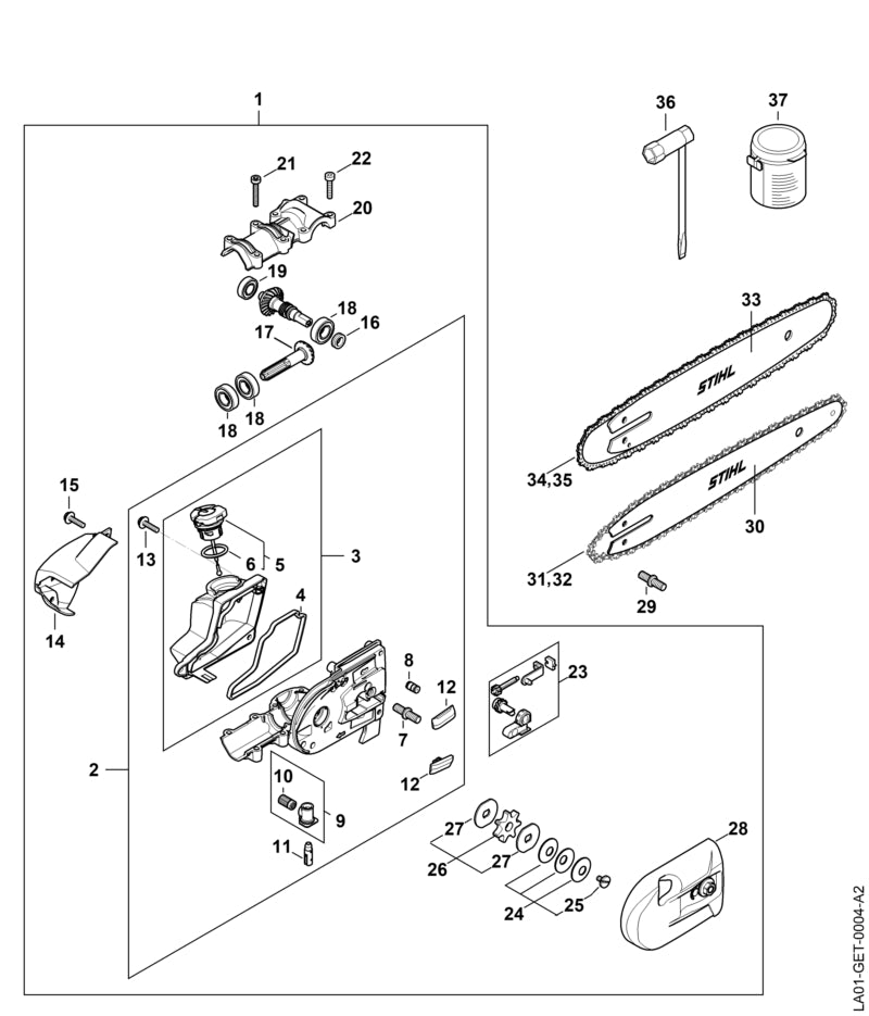 STIHL Ring OEM 41386428201 technical drawing position 16