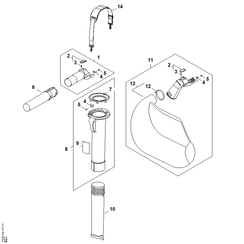 STIHL Compression spring OEM 00009973804 technical drawing position 3