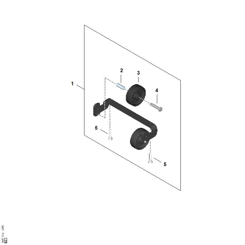 STIHL Wheel OEM 42237913600 technical drawing position 3