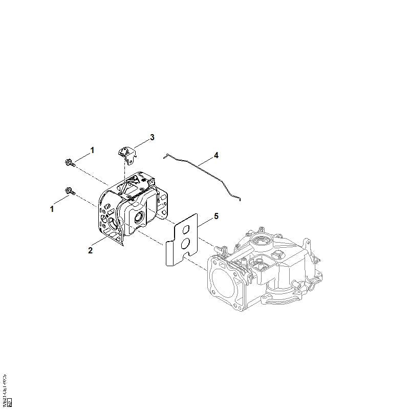 STIHL Bimetal spring OEM 00071220800 technical drawing position 3