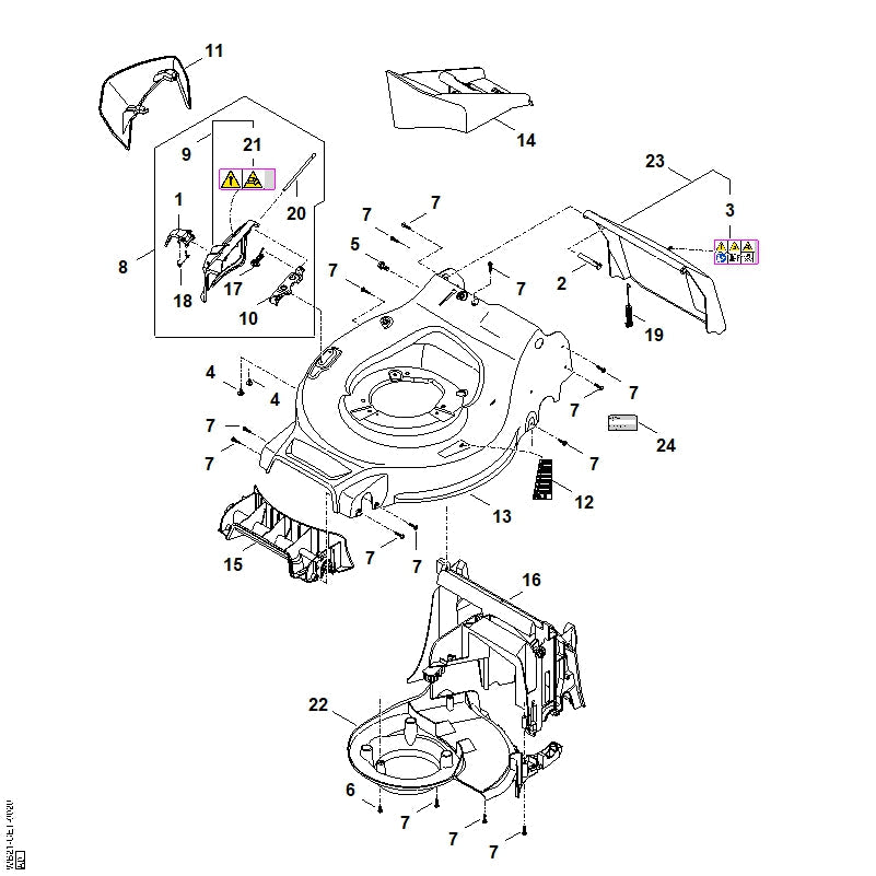 STIHL Lock OEM 00007060105 technical drawing position 1