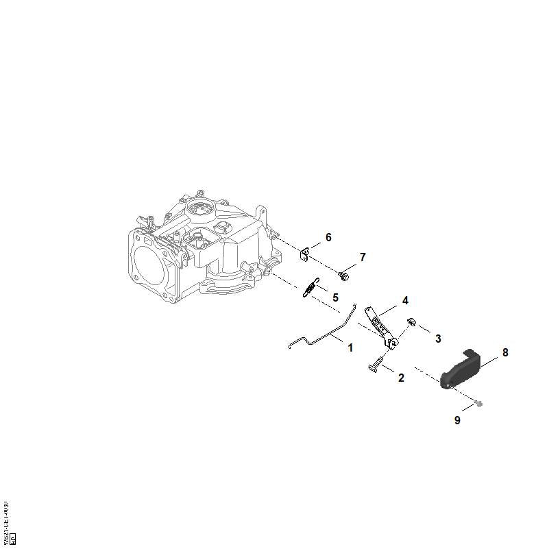 STIHL Governor lever OEM 00071040600 technical drawing position 4