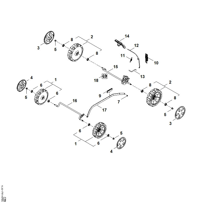 STIHL Wheel OEM 00007000440 technical drawing position 2