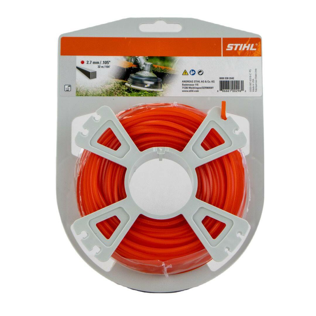 STIHL Line square Ø 2.7 mm x 347 m red OEM 00009302617 technical drawing position -1
