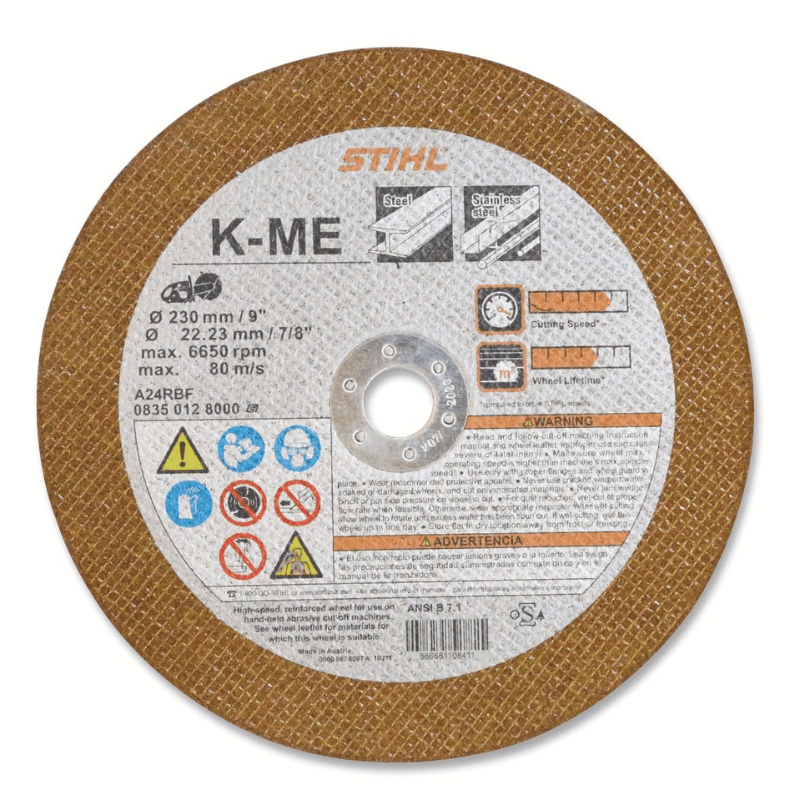 STIHL Cutting disc K-ME Ø 230mm/9" (OEM 0835-012-7000)